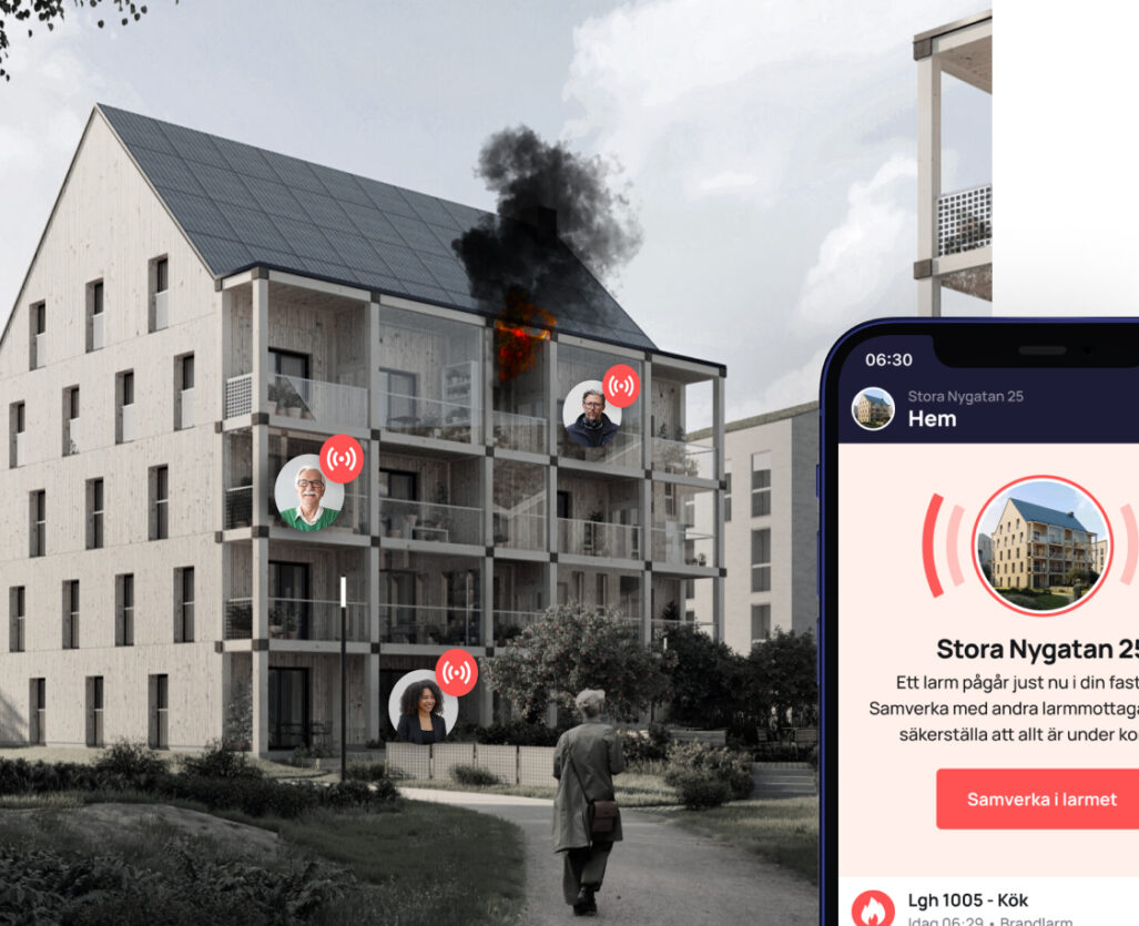 Uppkopplad brandvarnare larm